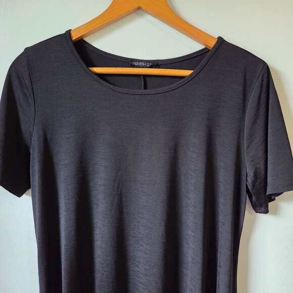 EUC HEIMISH USA BLACK SLINKY T SHIRT MINIMALIST DRESS SZ M - Picture 4 of 13
